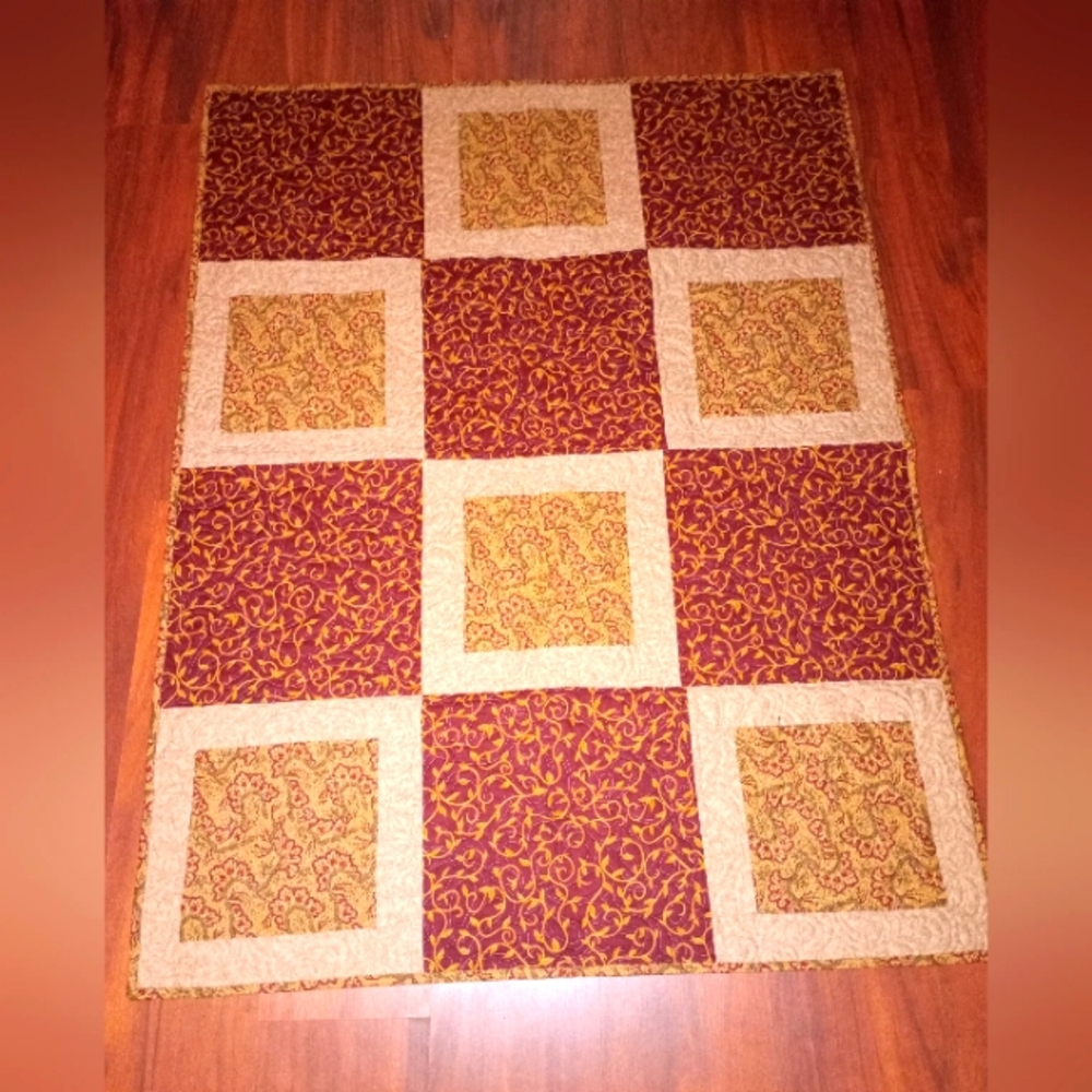 Handmade quilt 52inx40in